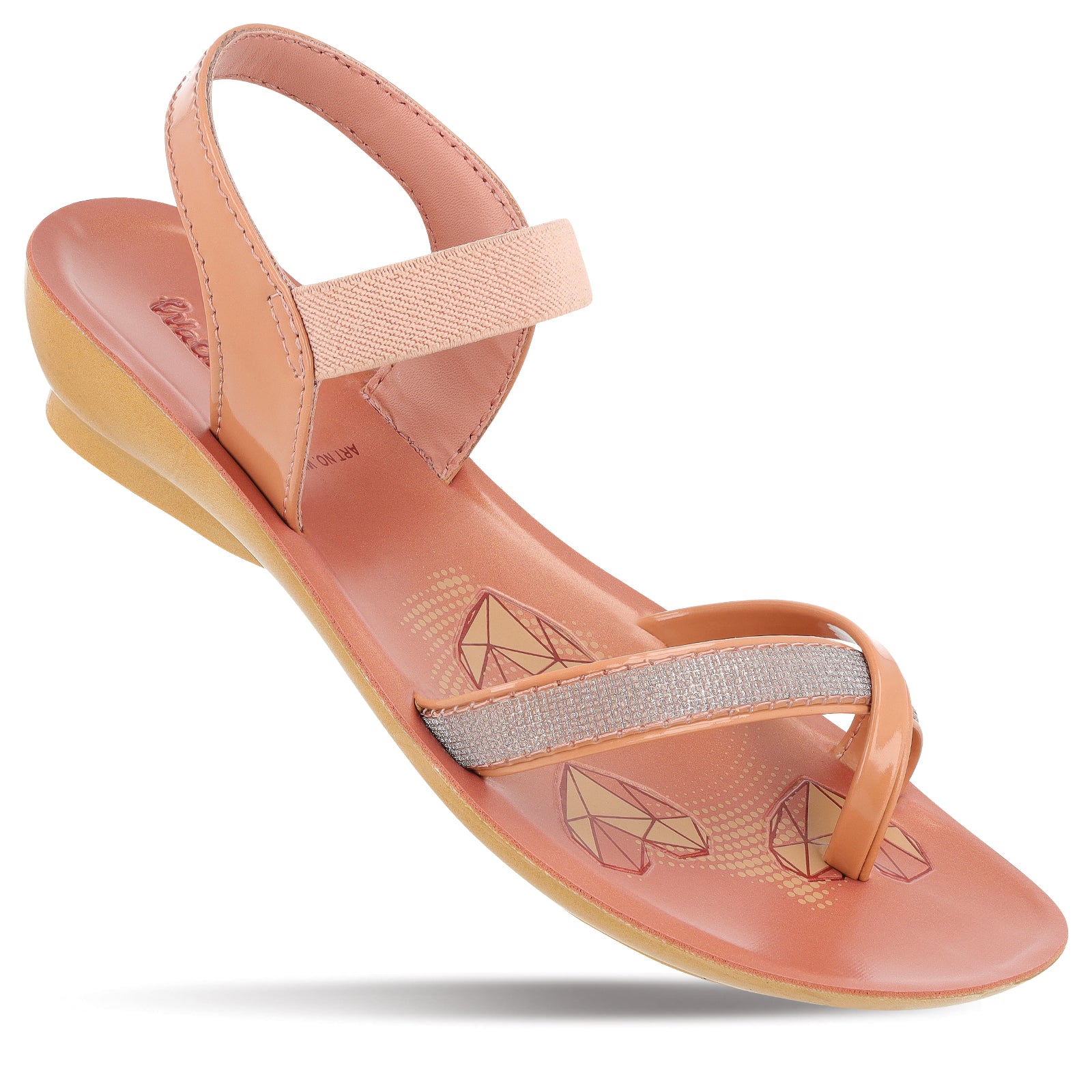 Girl's Daily Wear Sandals WK760 Peach – Walkaroo Footwear