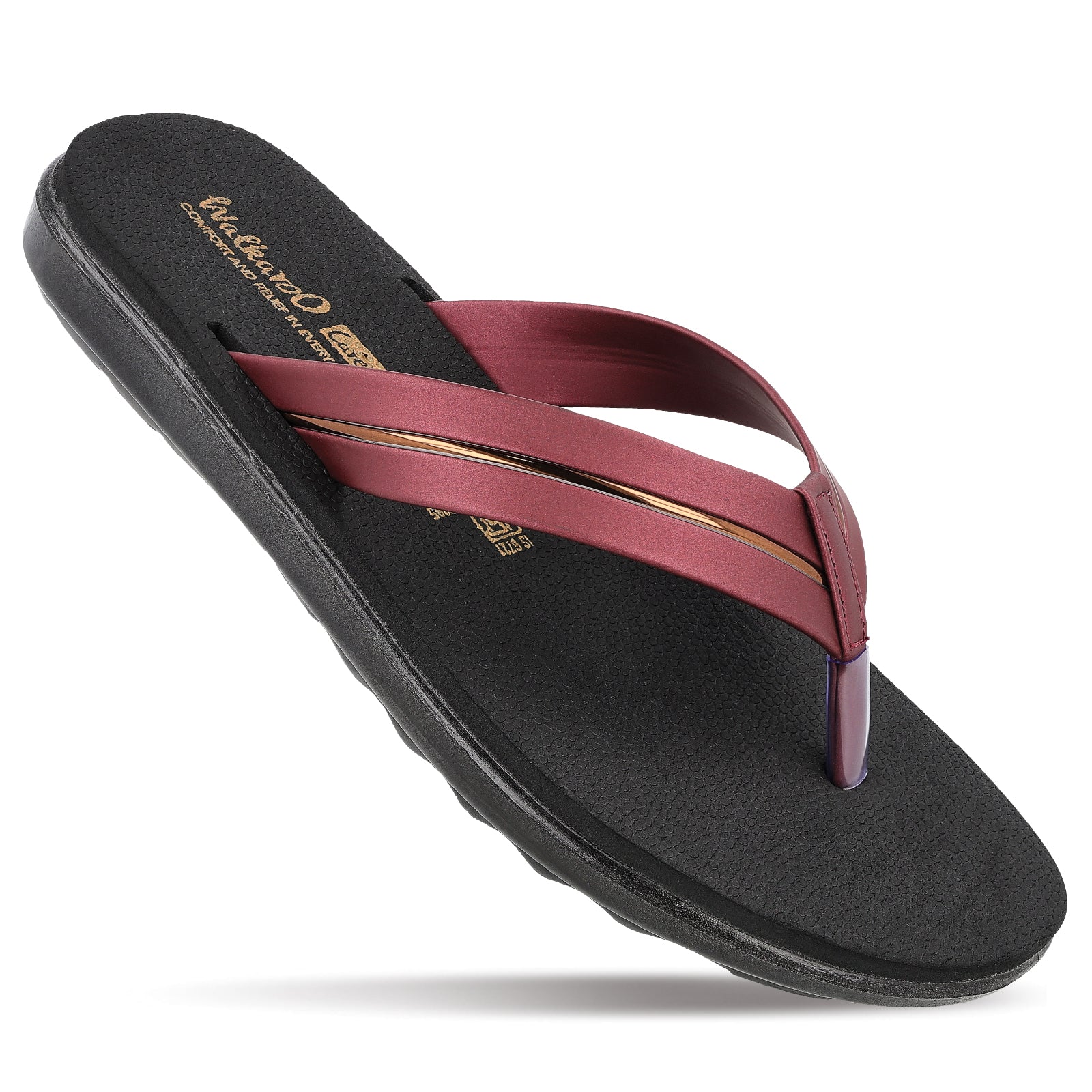 Women's Daily Wear Sandal - WL7251 Burgundy
