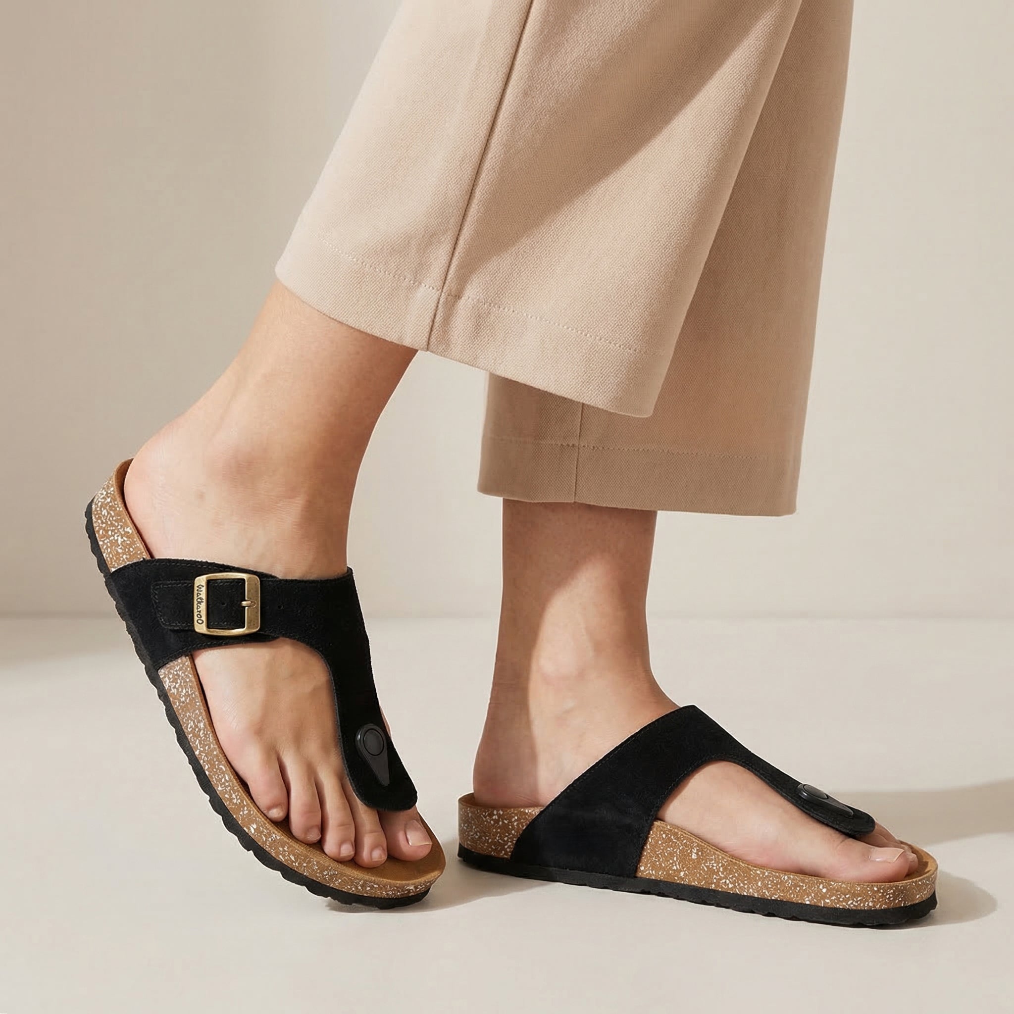 Women's Comfort Sandals - WLE71229 Black