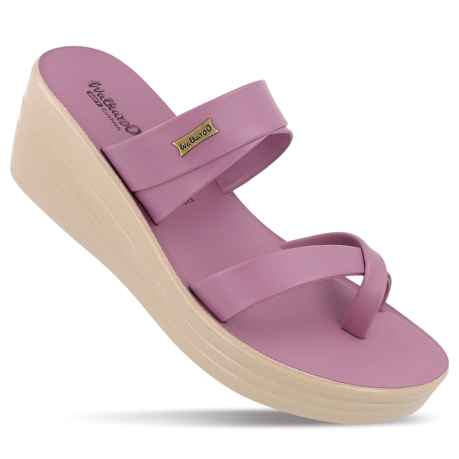 Buy Women's Wedge Heel Sandals WLP72029 Mauve Online – Walkaroo