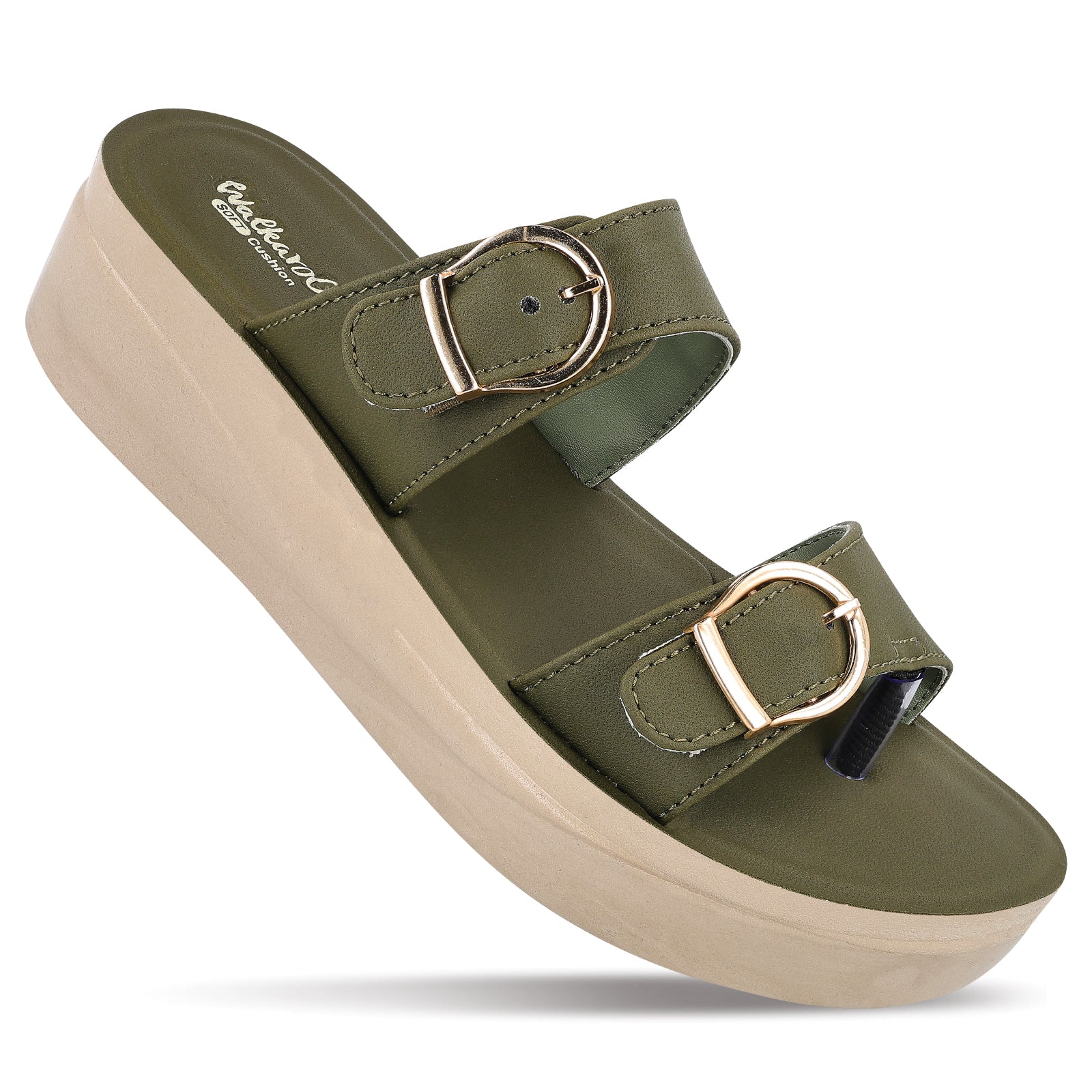 Women's Daily Wear Sandals - WLP74050 Olive
