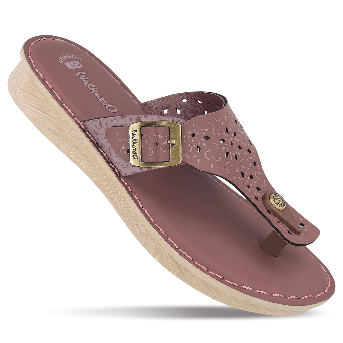 Women's Daily Wear Sandals - WLR71256 Crushed Berry
