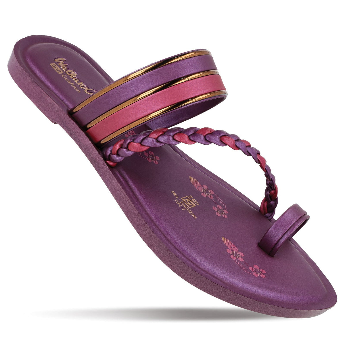 Women's Daily Wear Sandals - WLR72002 Plum