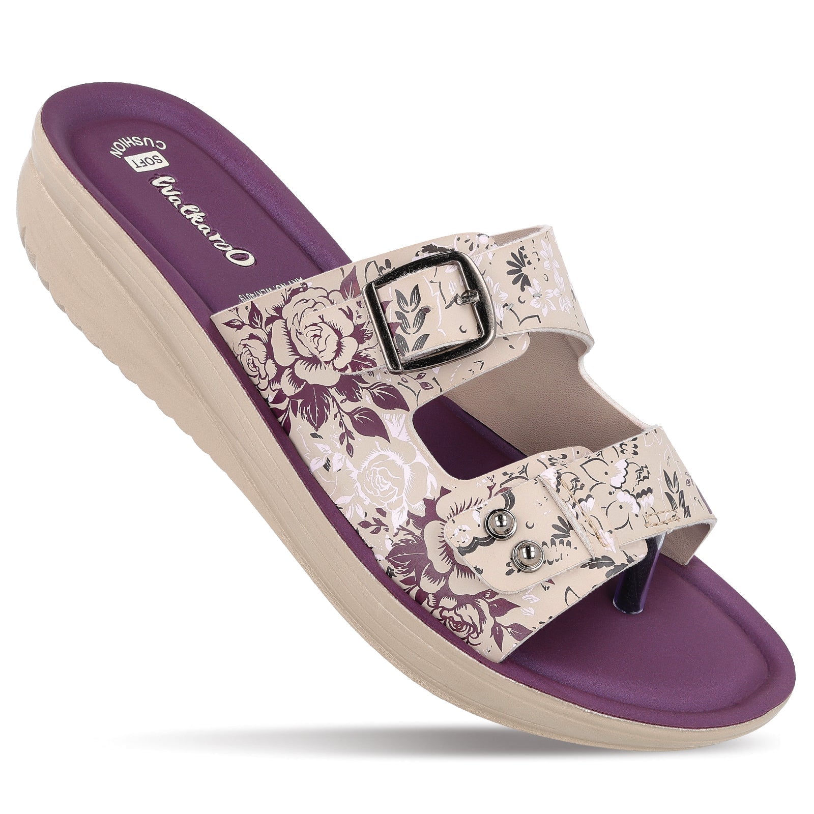 Women's Daily Wear Sandal - WLR74019 Plum