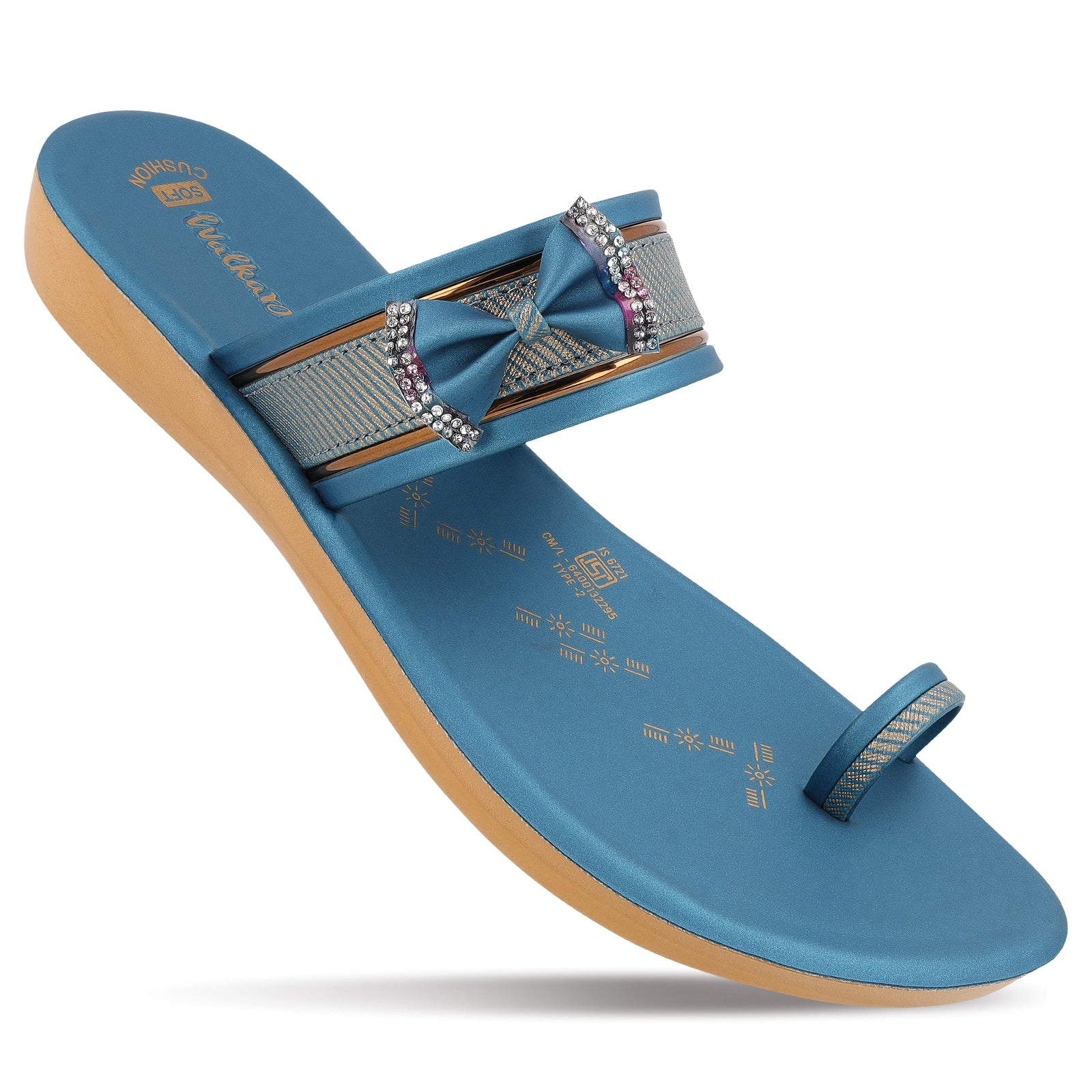 Women's Daily Wear Sandals - WLR74507 Peacock Blue