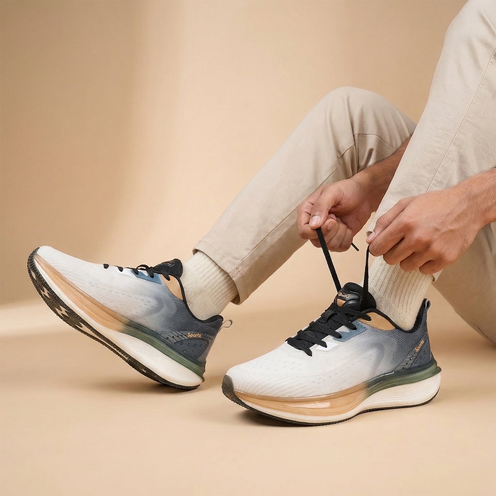 MASLOW Men's Lace-up Sports Shoes - WS9152 Black Copper