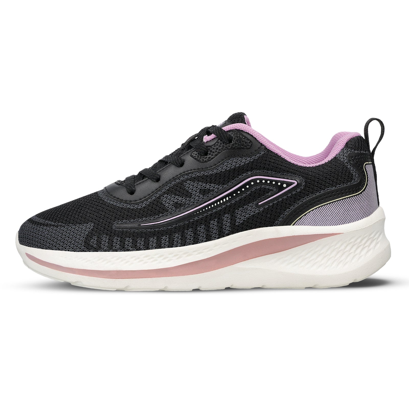Women's Lace-up Sports Shoe WS9918 Black