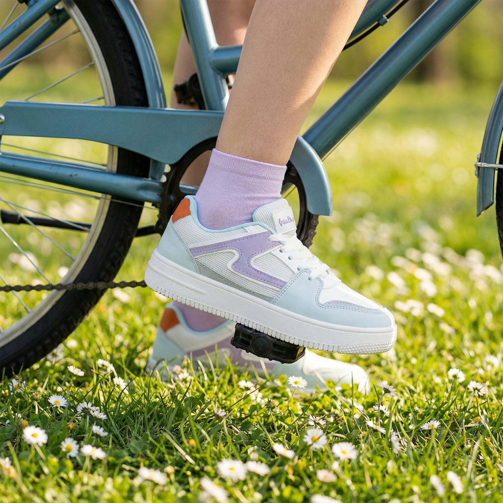 Women's Sports Sneakers - WY3387 White Lavender