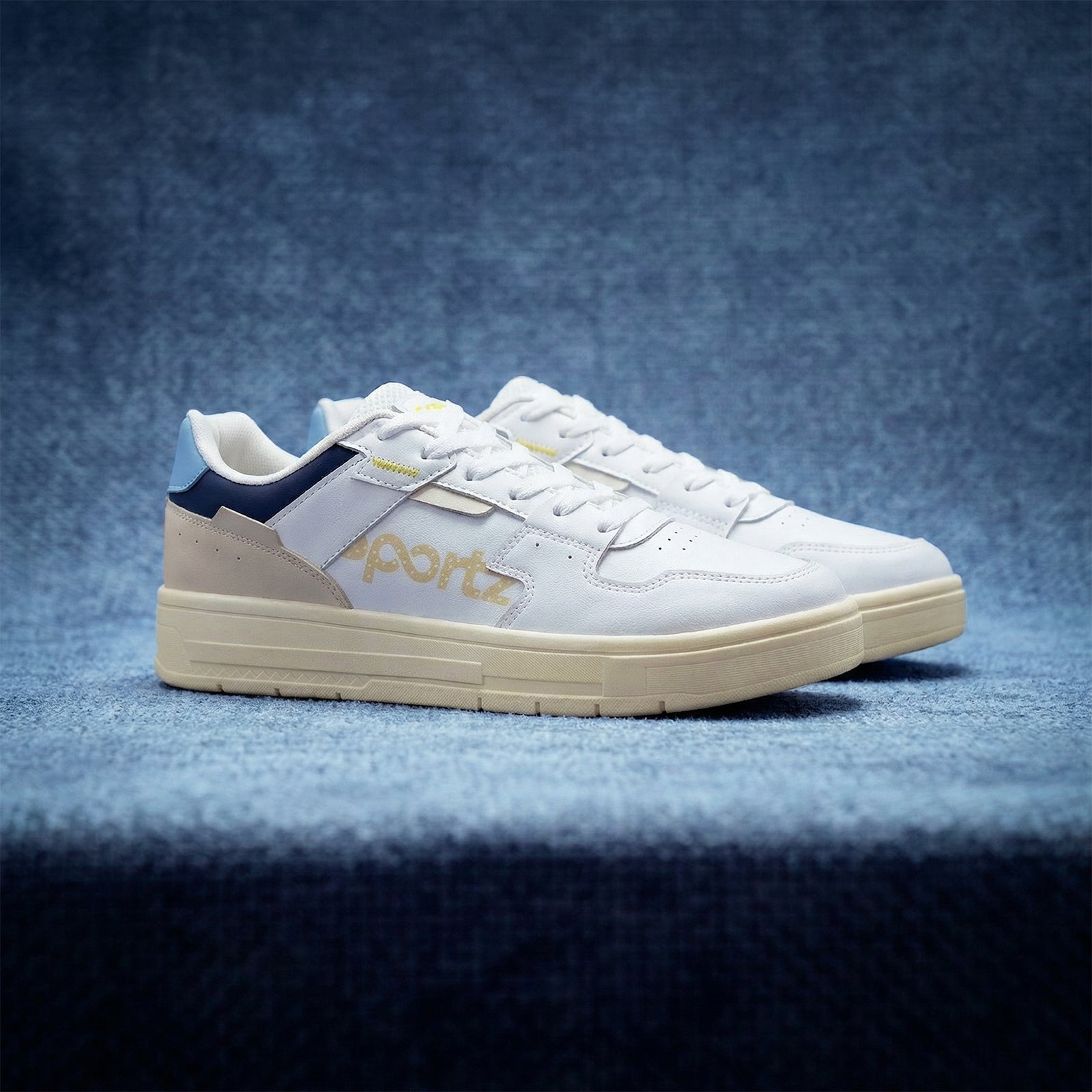 Men's Sports Sneakers - WY3487 White Blue