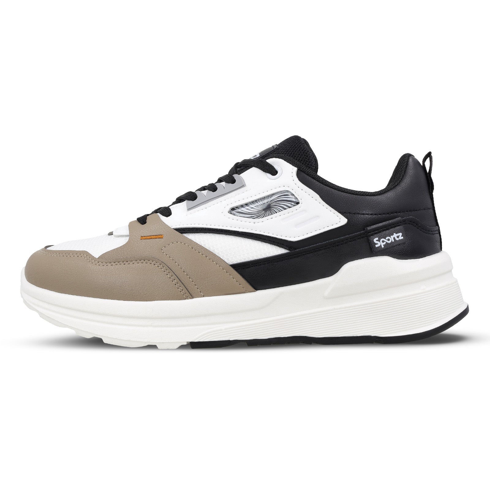 Men's Sports Sneakers WY3496 White Black - Main Image