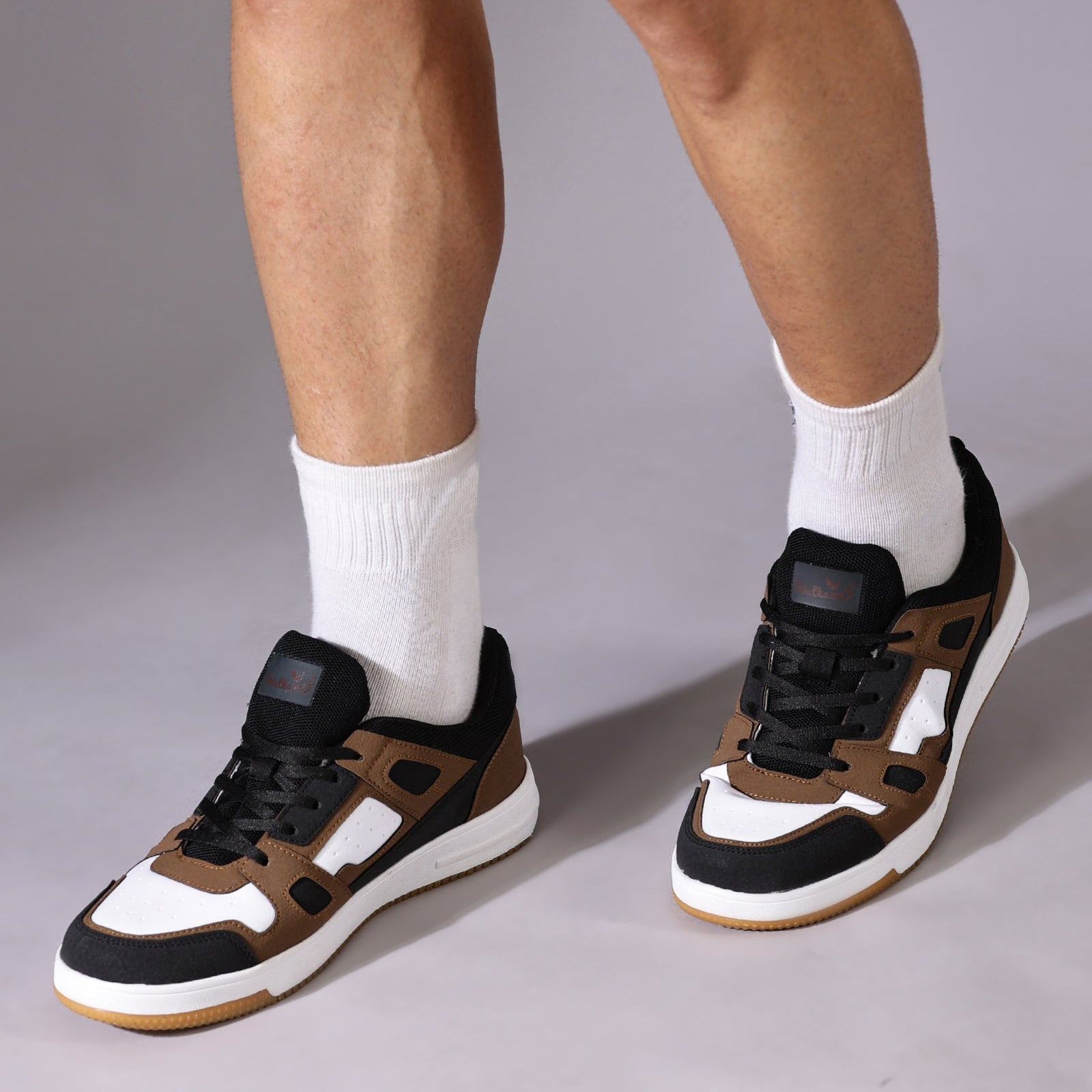 Men's Casual Sneakers - WY3344 Black Brown
