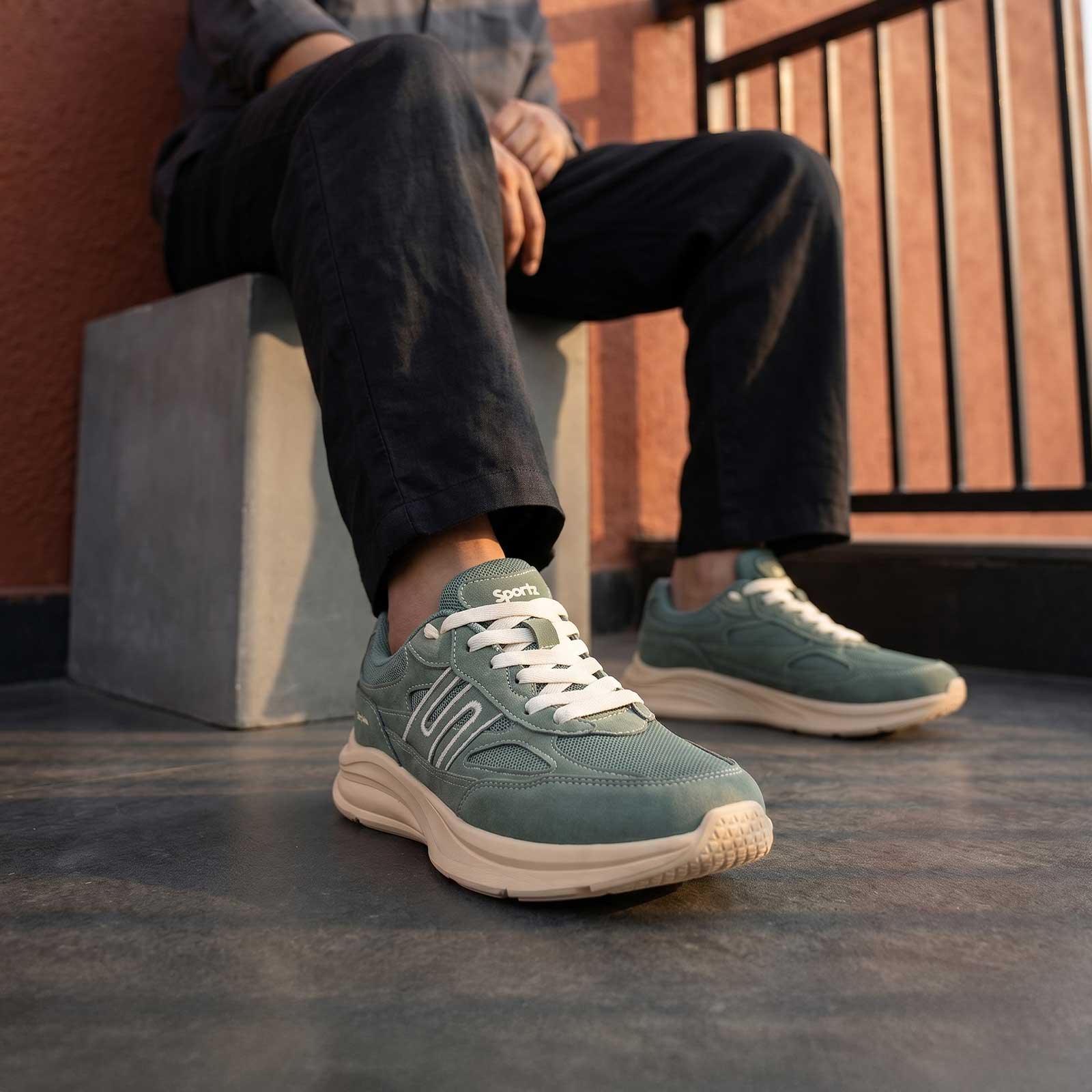 Men's Sports Sneaker -ONG97010 Dark Green