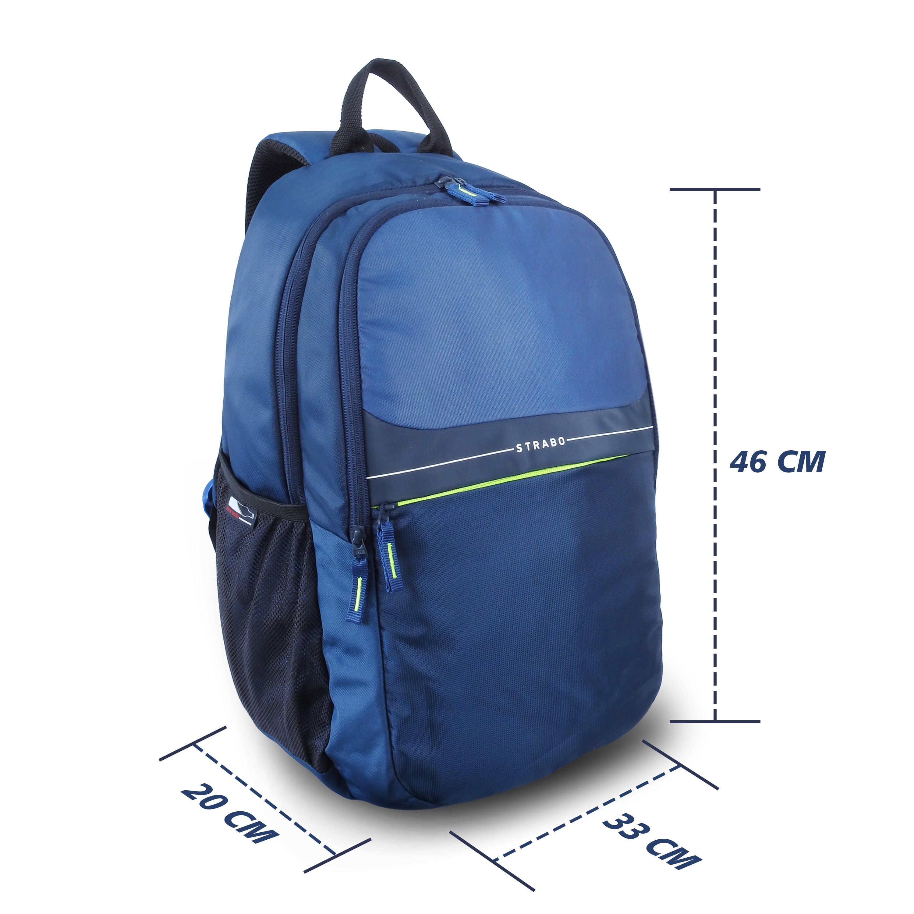 Strabo Aztech 15 inch Laptop Bag - Colour Blue 30L Water Resistant - Strabo