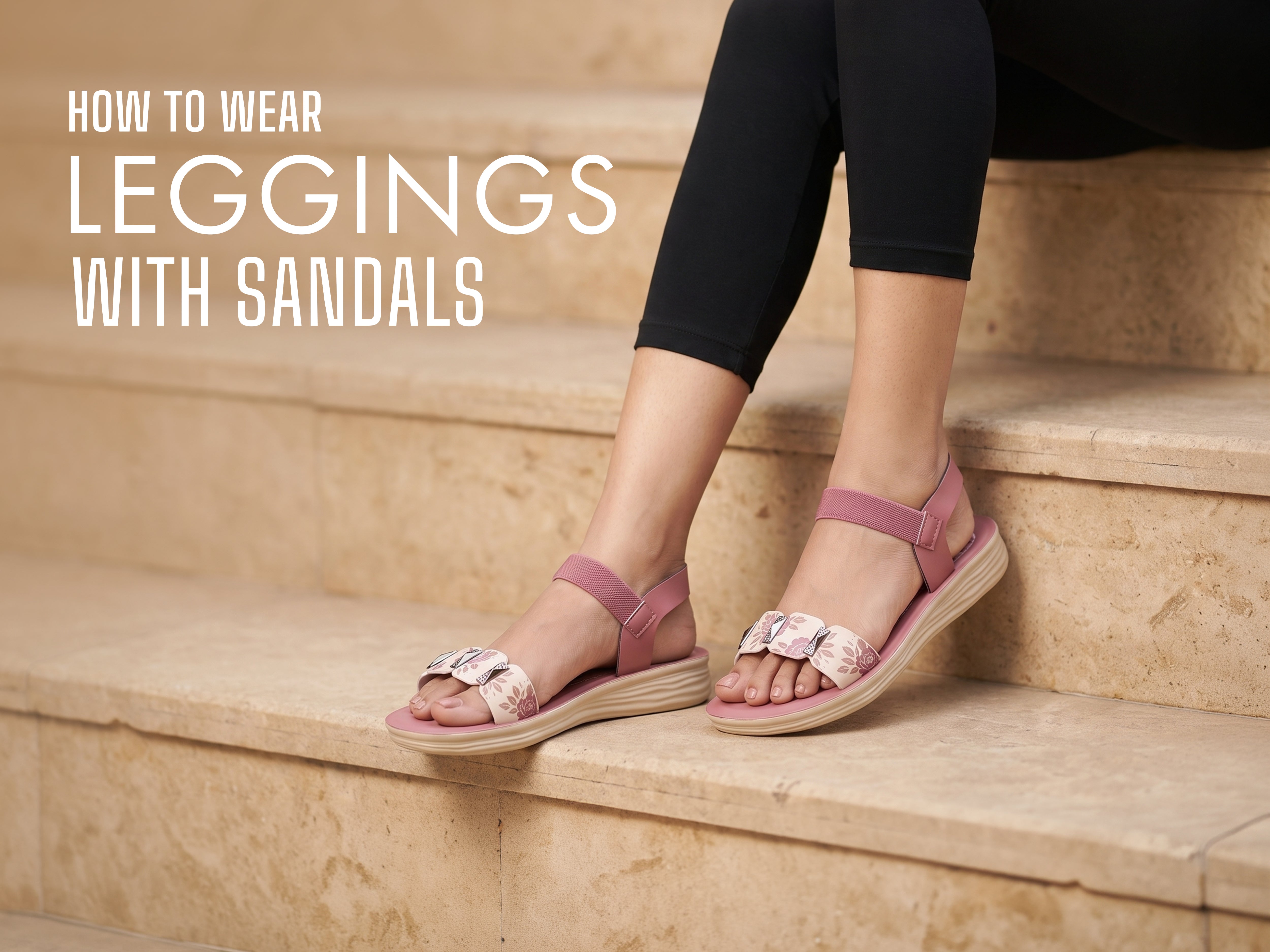 How To Wear Leggings With Sandals