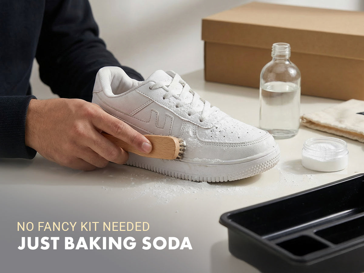 How To Clean White Sneakers with Baking Soda