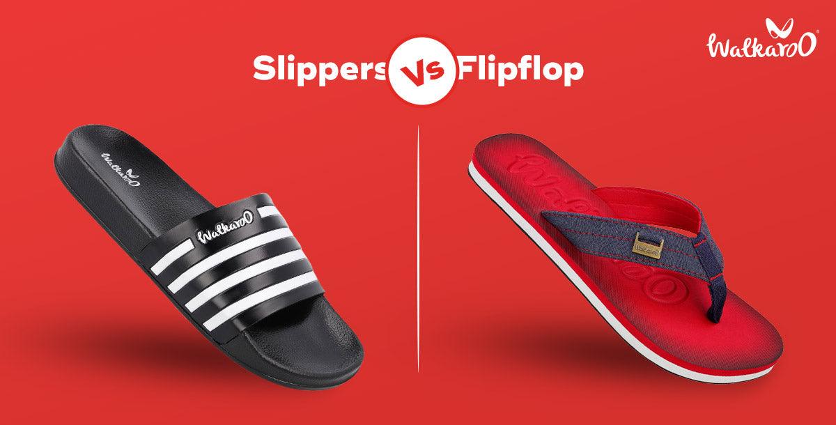 Flip Flops vs Slippers 5 Differences You Should Know Before Buying Men's Footwear Online - Walkaroo Footwear
