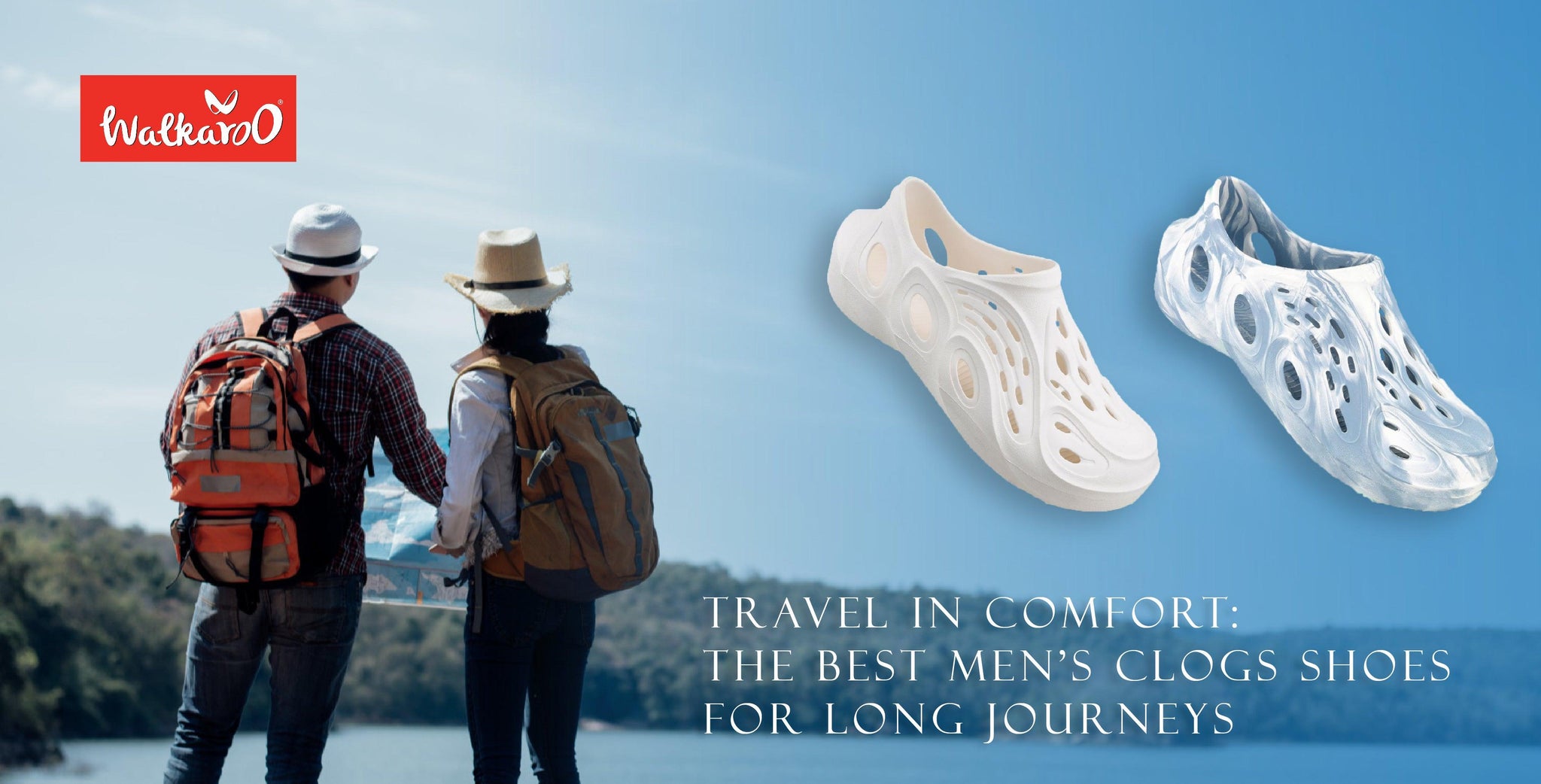 Comfortable Men s Clogs Shoes for Long Journeys Walkaroo Footwear