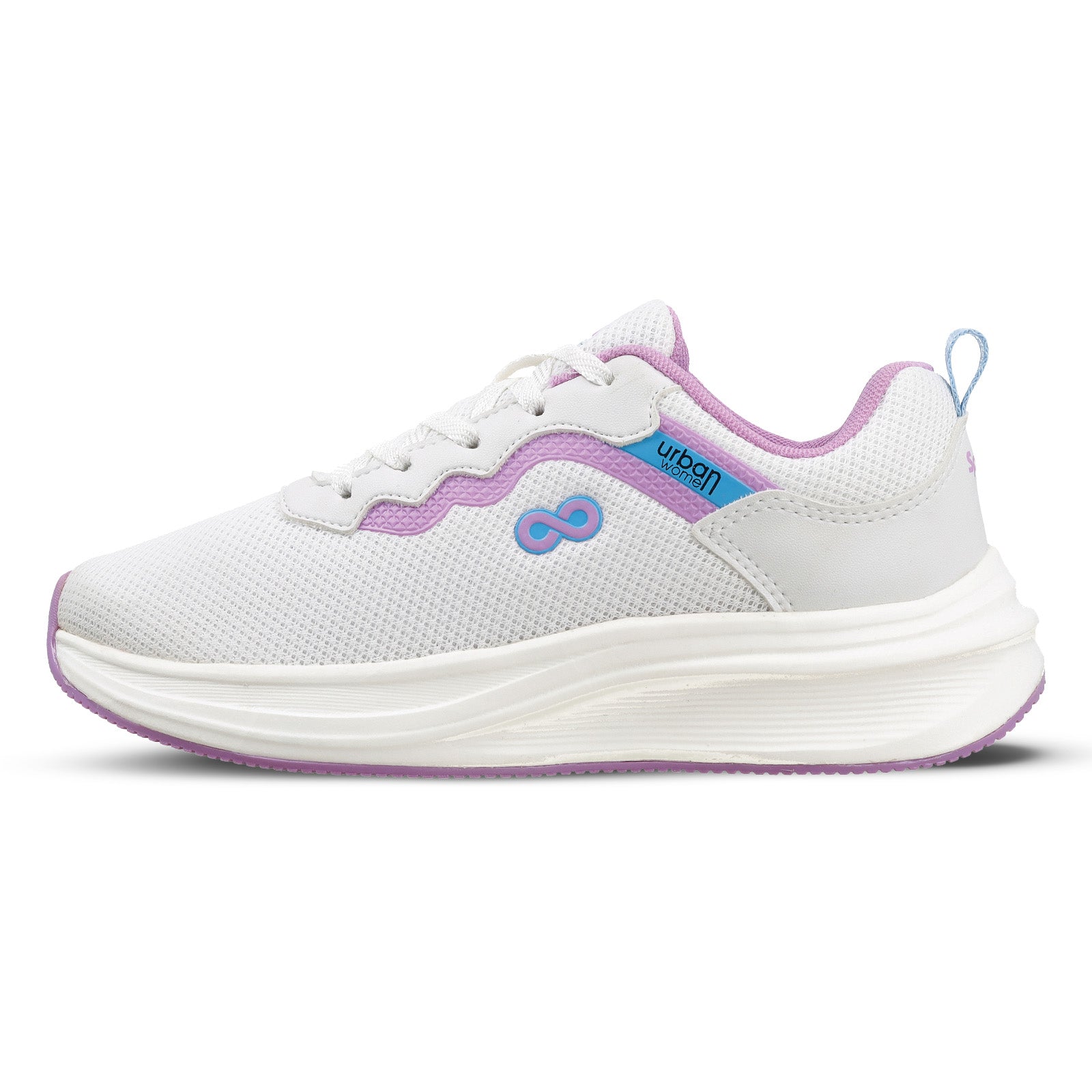 URBAN Women's Lace-up Sports Shoe - WS9919 White