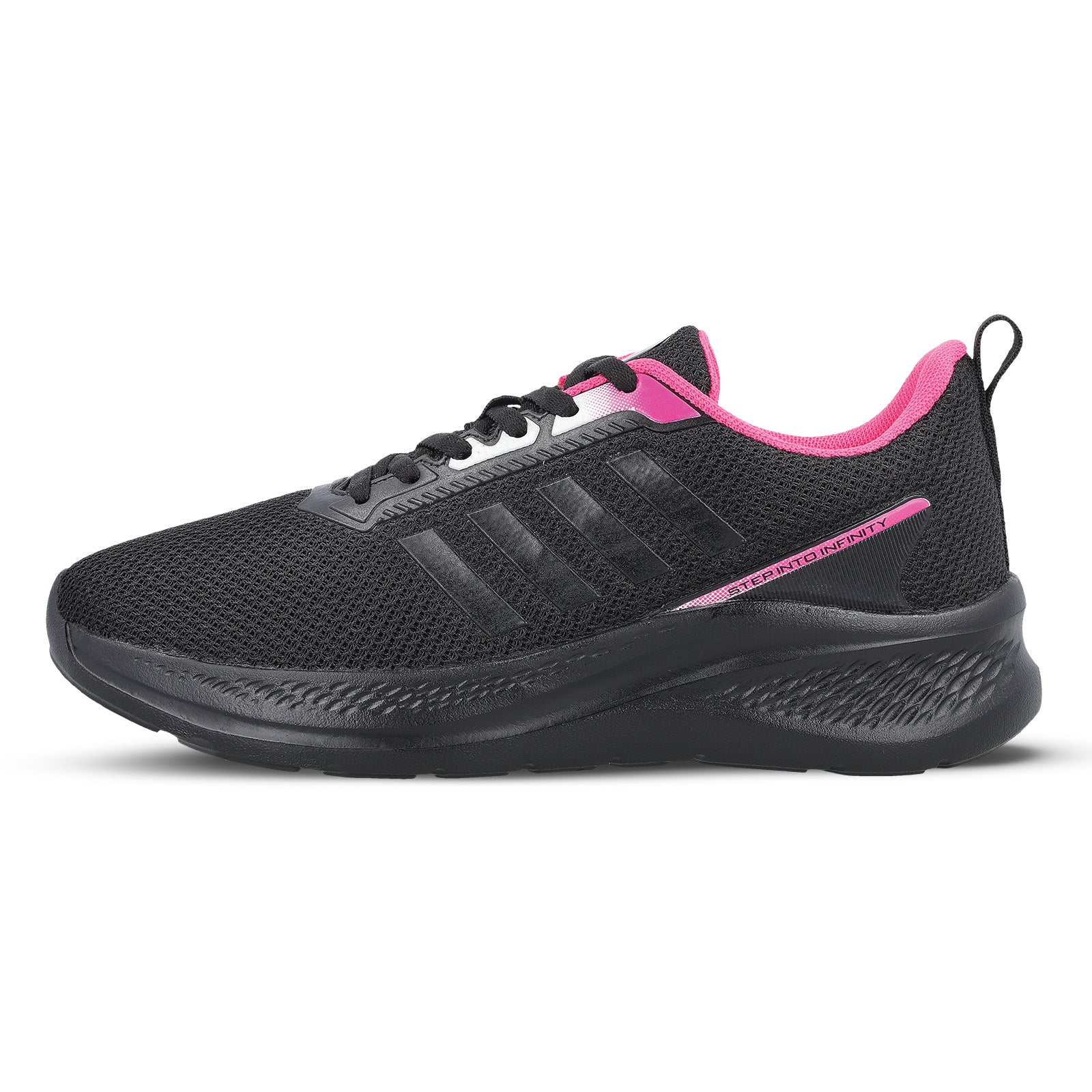Women's Lace-up Sports Shoe - WS9920 Black