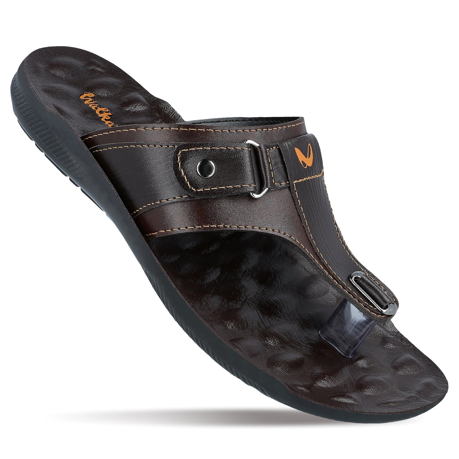 Walkaroo Men Sandal WG1026 Brown Walkaroo Footwear