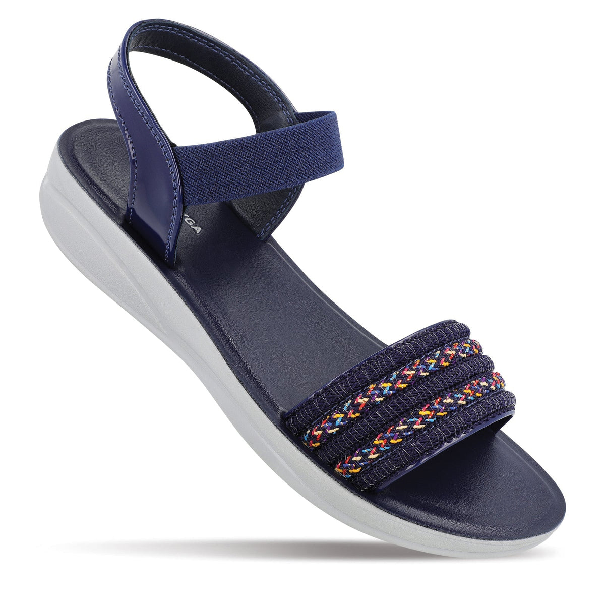 Buy Navy Blue Women s Sandals BT2714 Online at Best Price in India Walkaroo Footwear