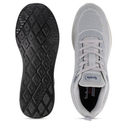 Men's Daily Wear Non Marking Sports Shoes  - WS6091 Light Grey