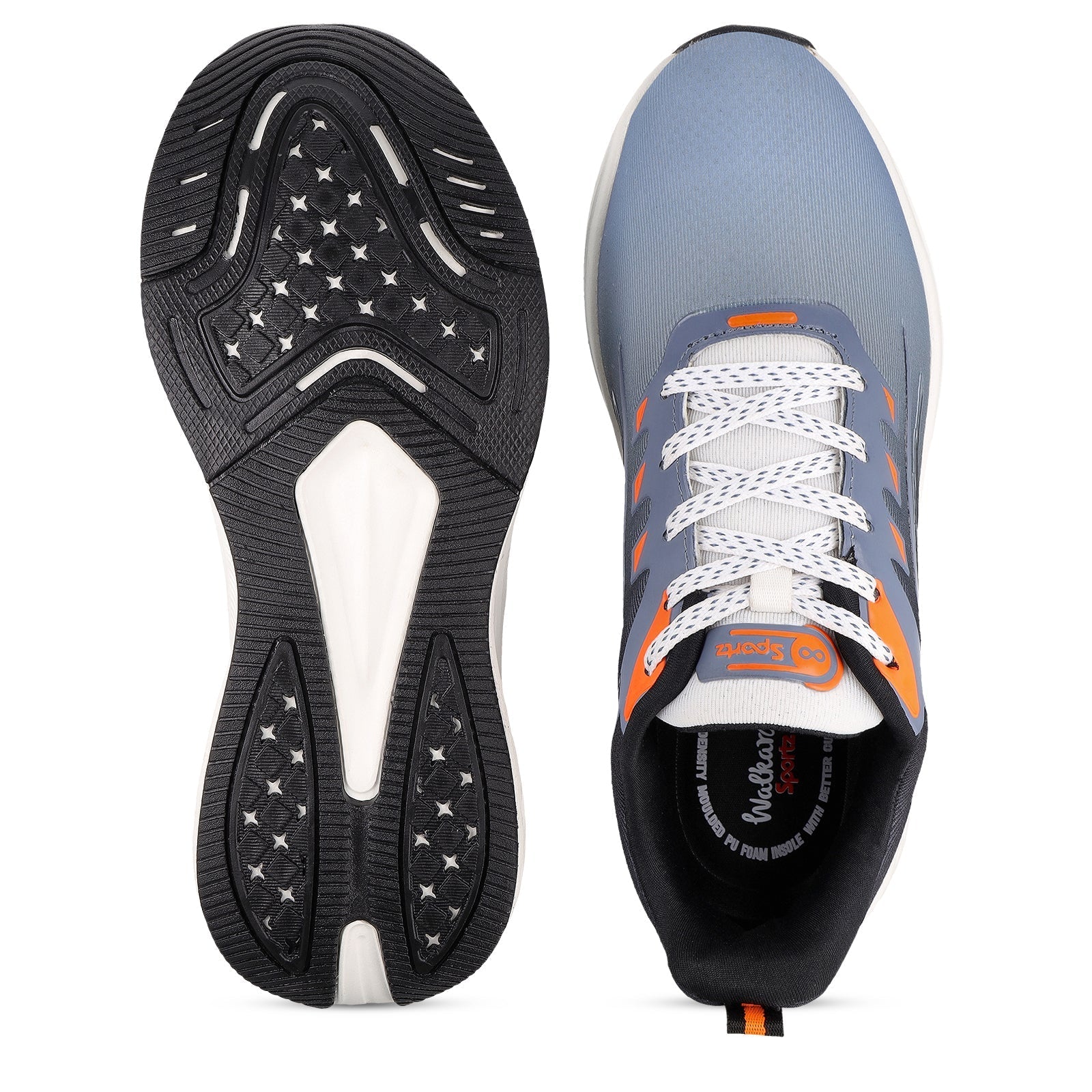 TYGA Men's Lace-up Sports Shoes - Black Aqua