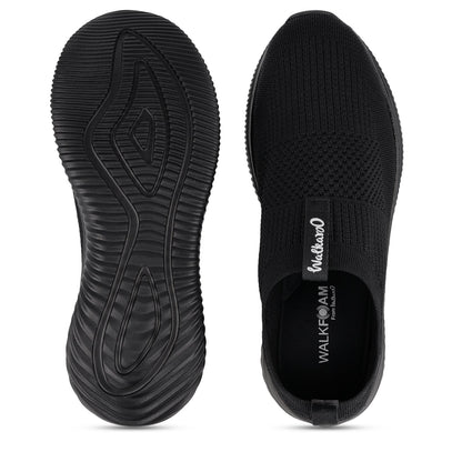 Men`s Slip-on Walking Shoes - WS9551 Black Black