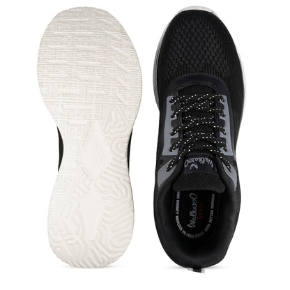 Men's Lace-up Sports Shoes - WS9127 Black Grey