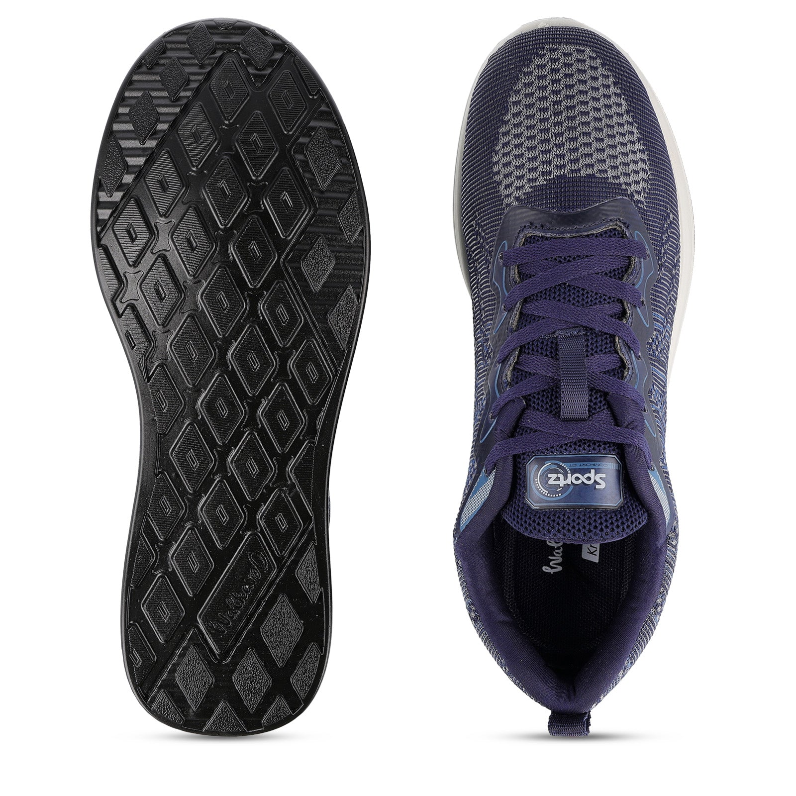 Men's Daily Wear Non Marking Sports Shoes  - WS6092 Navy Blue