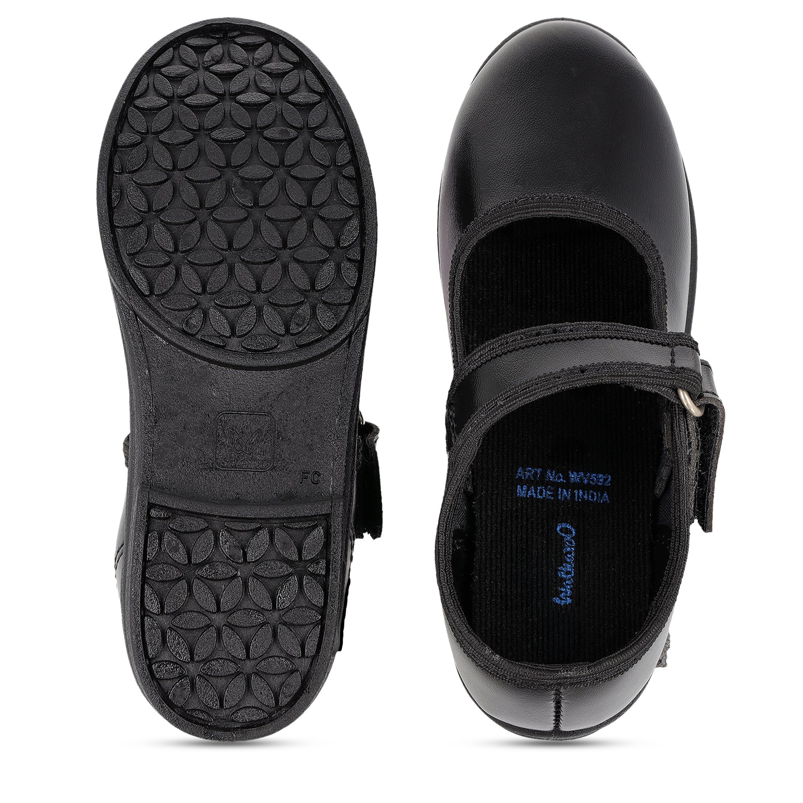 Kids School Shoes - WV592 Black