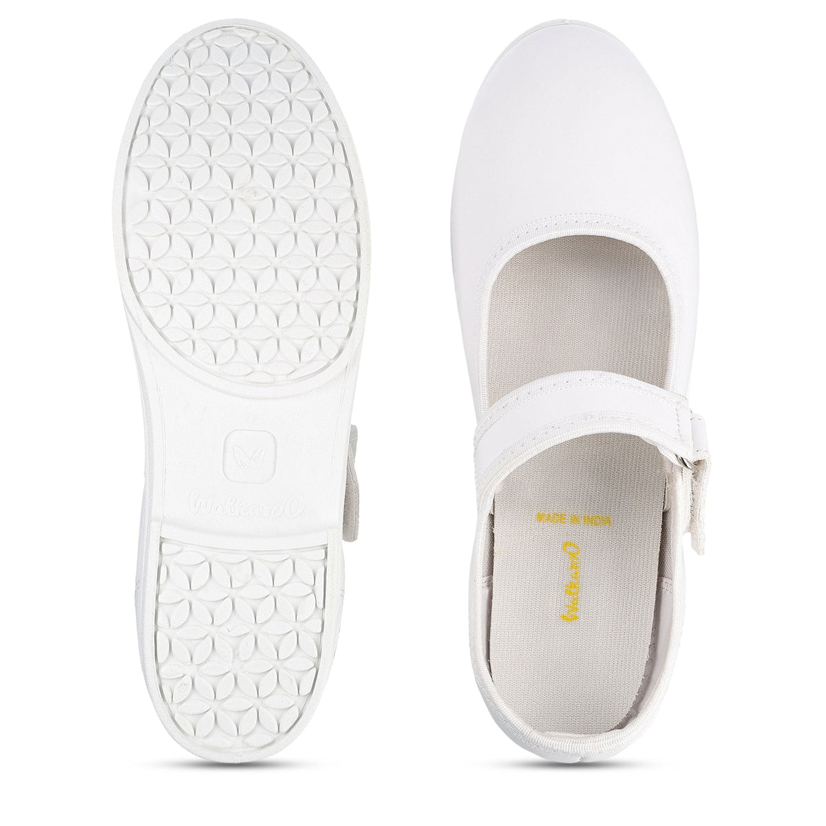 Girls School Shoes - WV592 White
