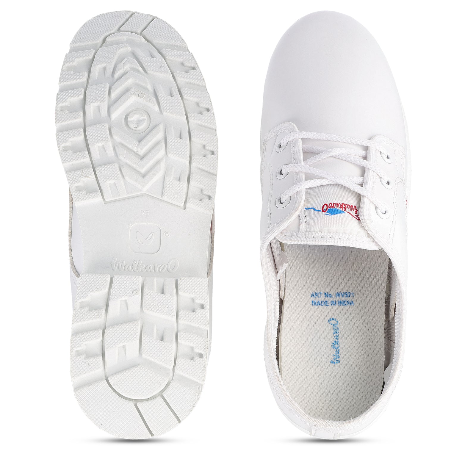 Senior Boys School Shoes - WV521 White