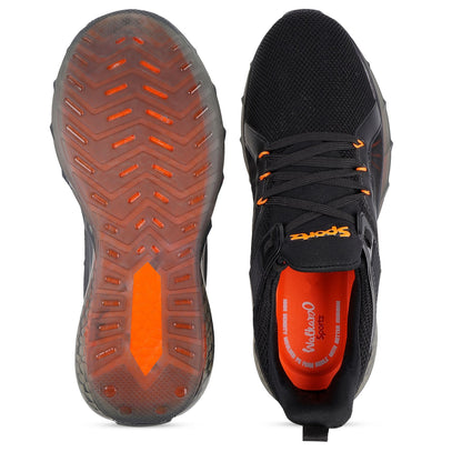 Men's Lace-up Sports Shoes - WS9138 Black