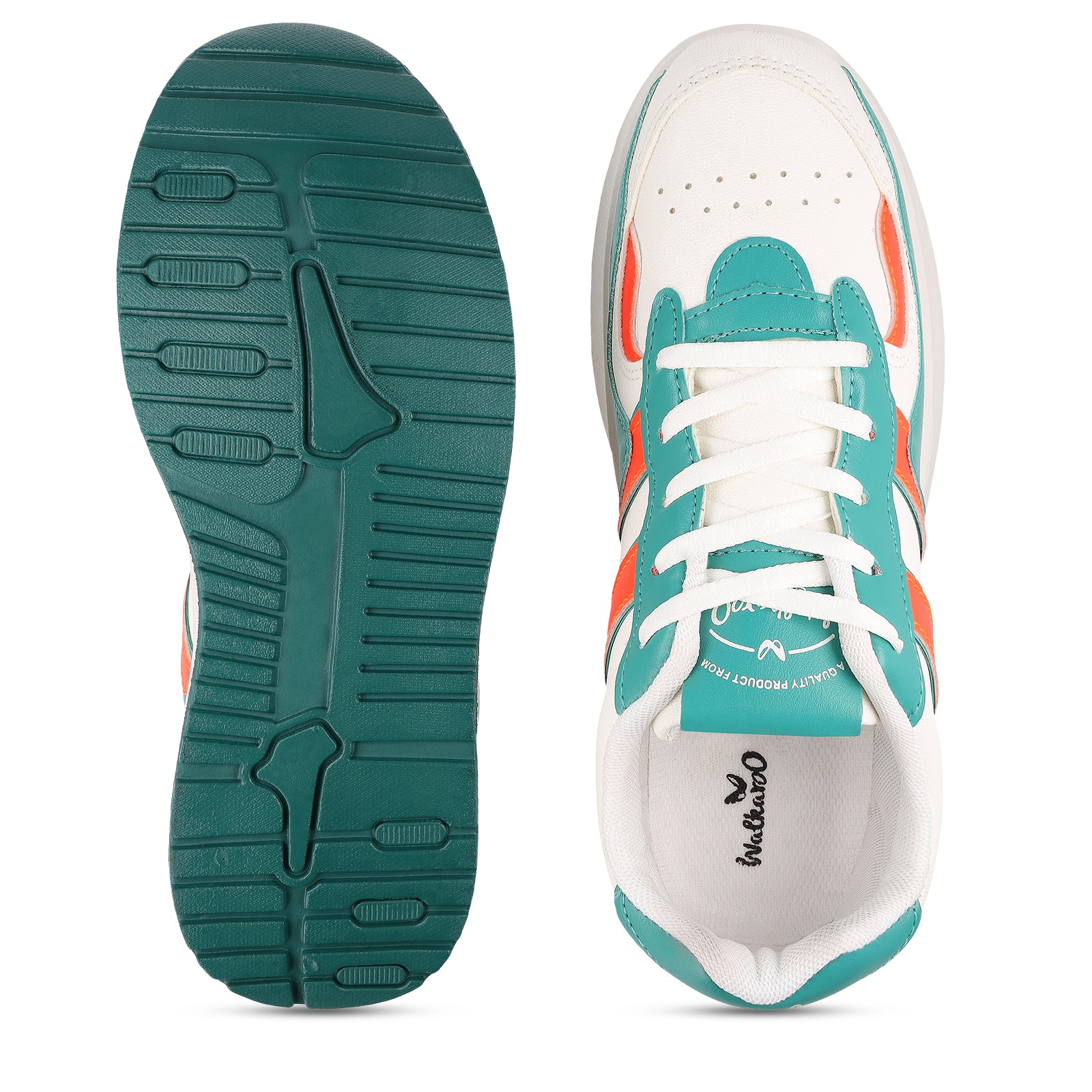 Walkaroo Mens Casual Shoes - WY3340 White Green