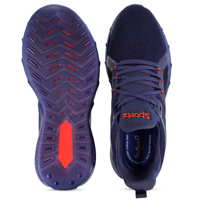 Men's Lace-up Sports Shoes - WS9138 Navy Blue