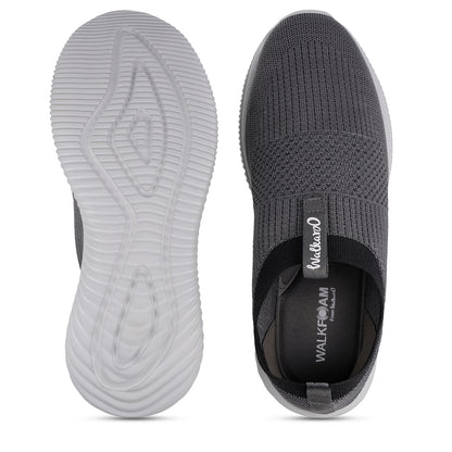 Men`s Slip-on Walking Shoes - WS9551 Grey