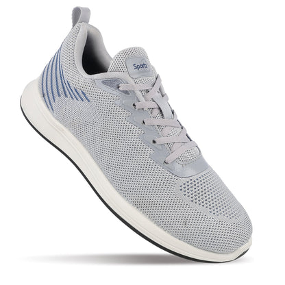 Men's Daily Wear Non Marking Sports Shoes  - WS6091 Light Grey
