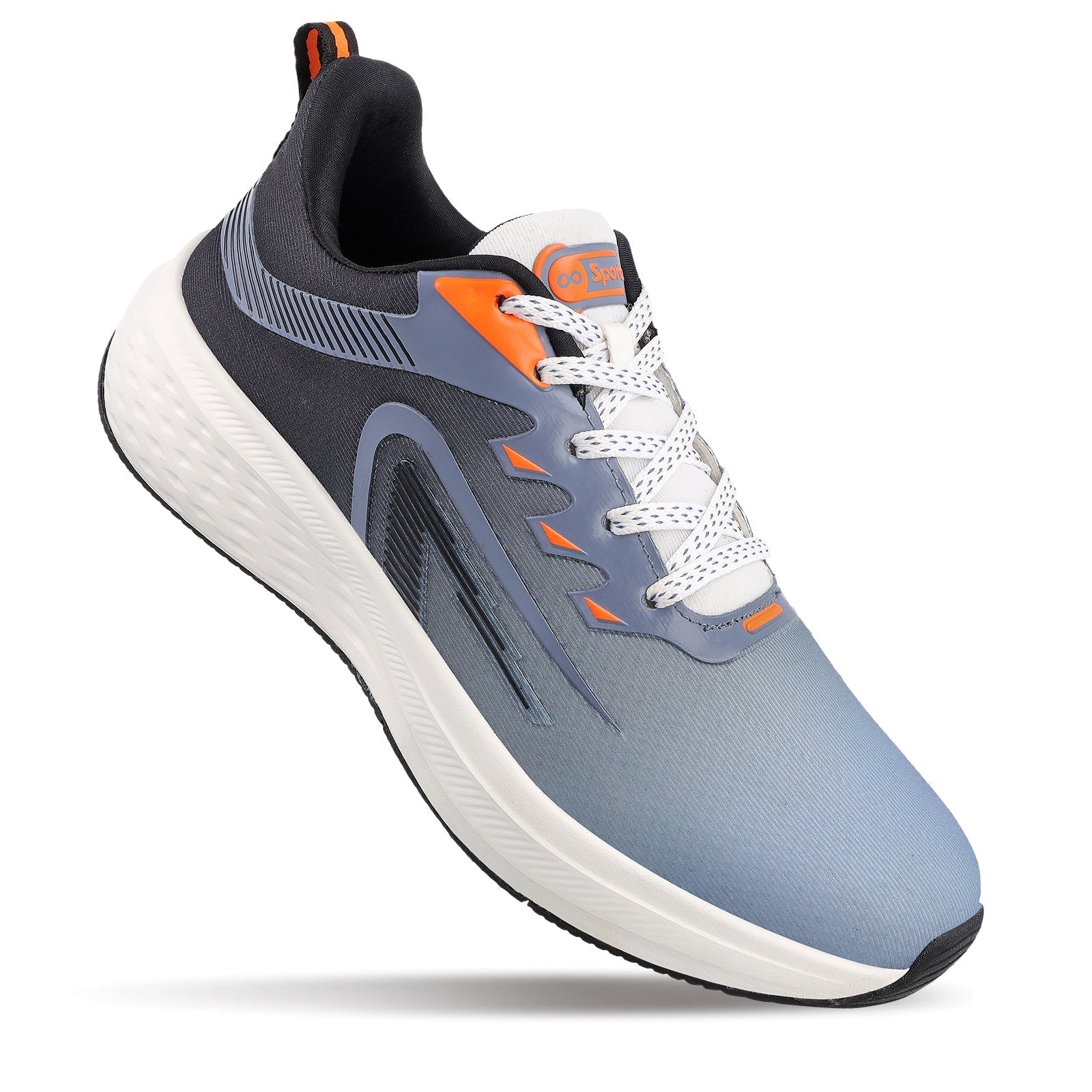 TYGA Men's Lace-up Sports Shoes - Black Aqua