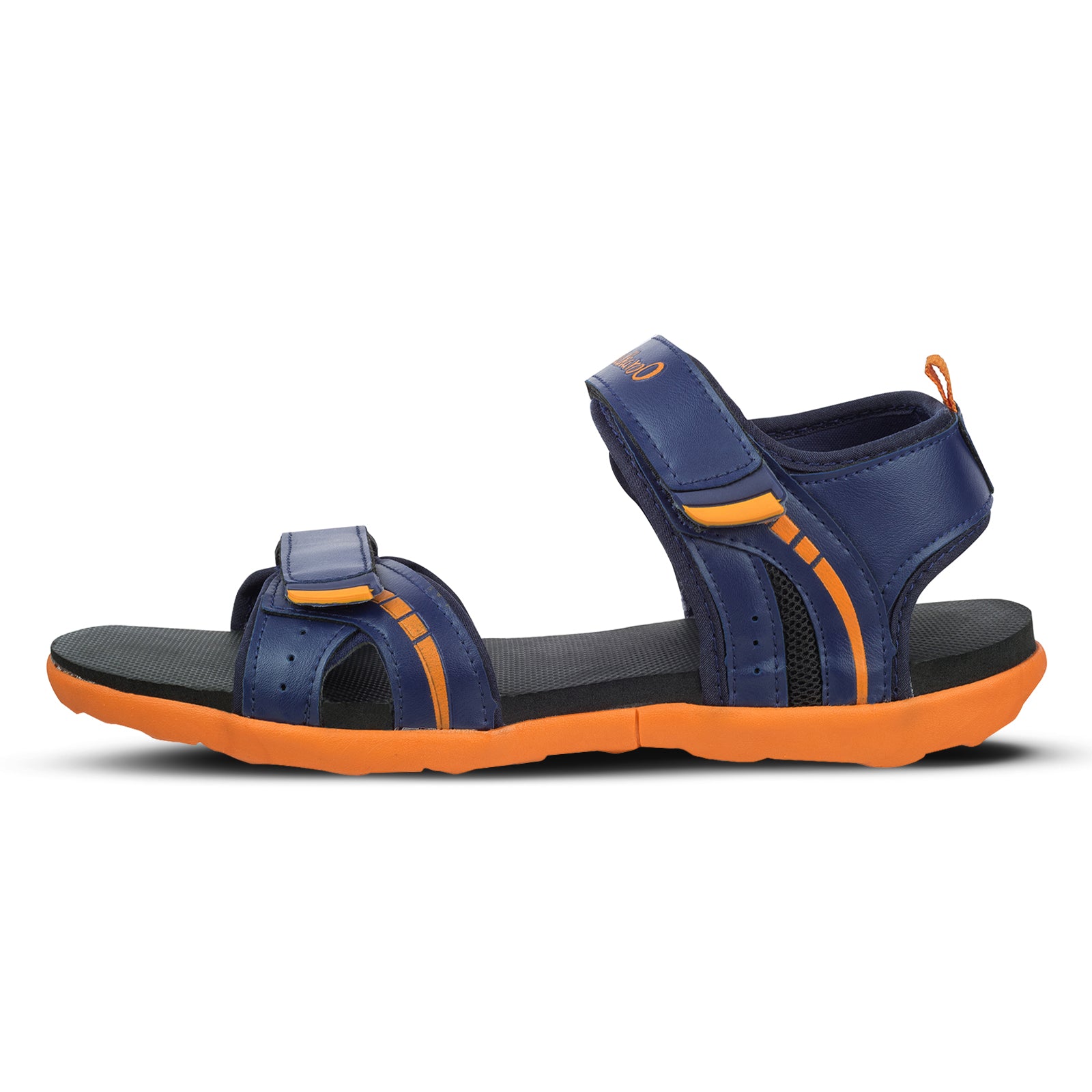Walkaroo Mens Sandals  - WC4372 Navy Blue orange