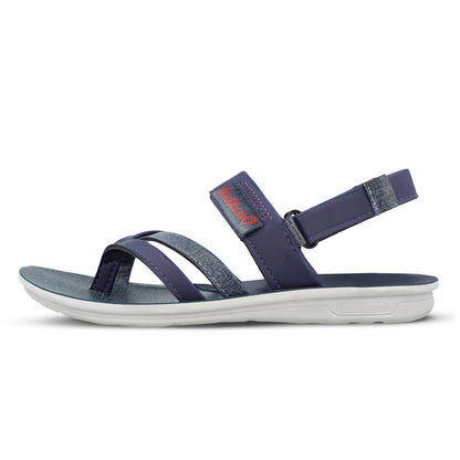 Walkaroo Boys Strappy Slide Sandals - W5767 Blue Grey - Walkaroo Footwear