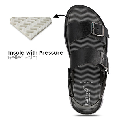 Men's Daily Wear Comfort Sandals - WE1712 Black