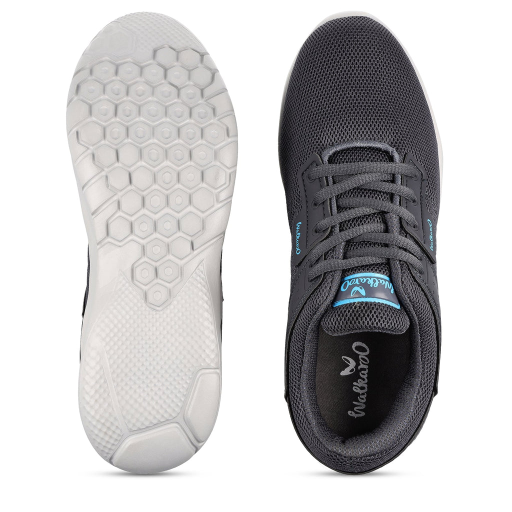 Walkaroo Men Lace-up Sports Shoes - XS3222 Grey - Walkaroo Footwear