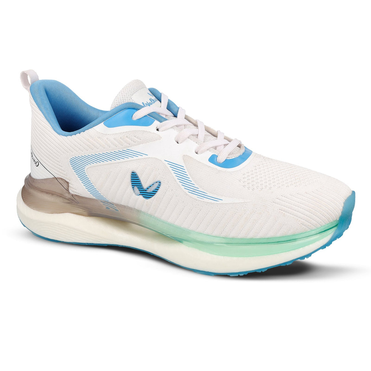 Men's Lace-up Sports Shoes - WS9122 White Turquoise