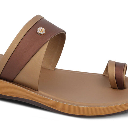 Women's Daily Wear Sandals - WE2358 Brass
