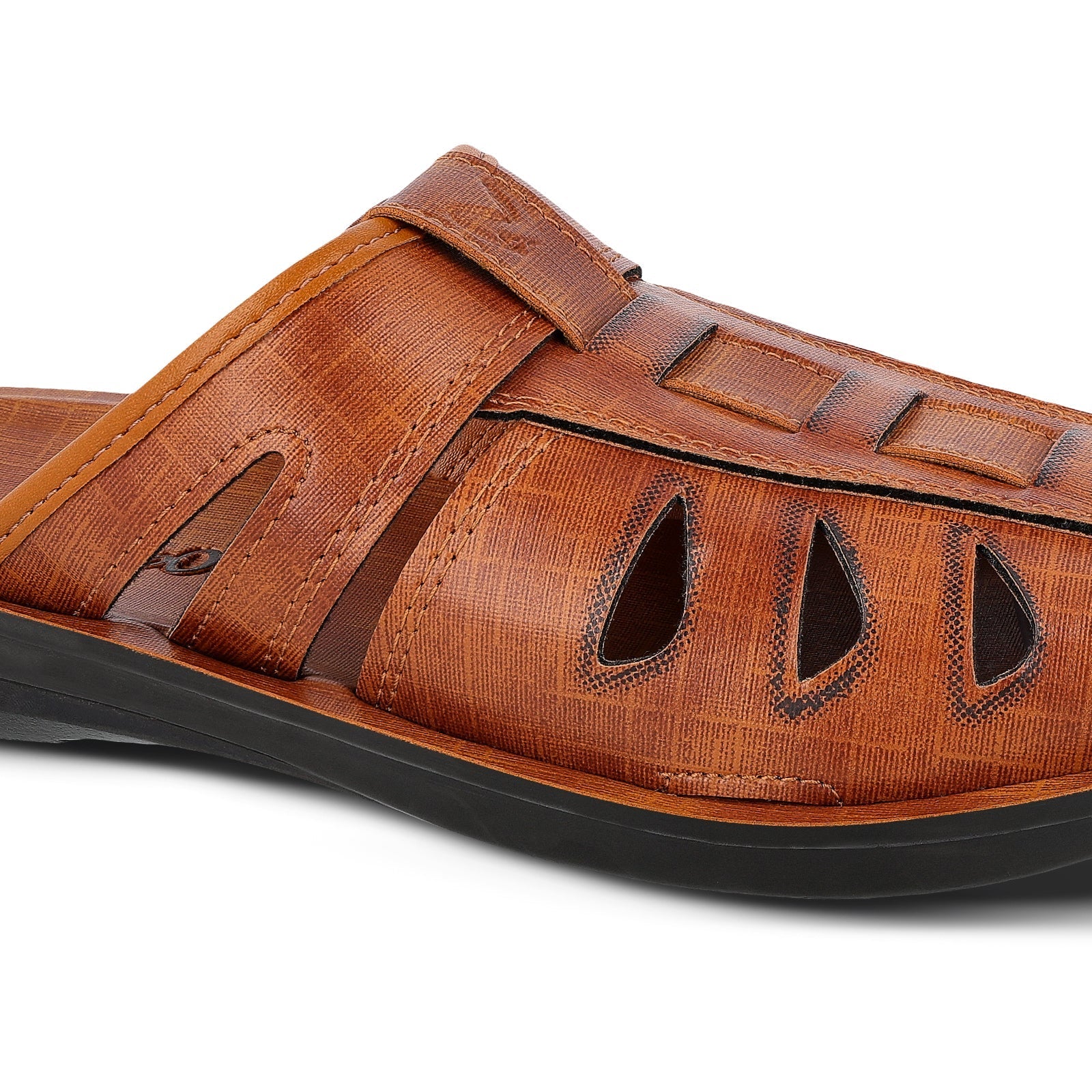 Men's Fishermen Cut Slide Sandals  - WG5309 Tan