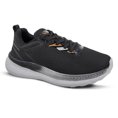 Men's Lace-up Walking Shoe - WS9607 Black