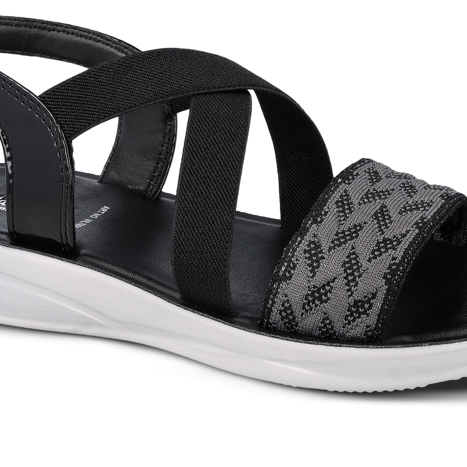 Buy Black Women's Sandals WL7800 Online at Best Price in India â Walkaroo Footwear