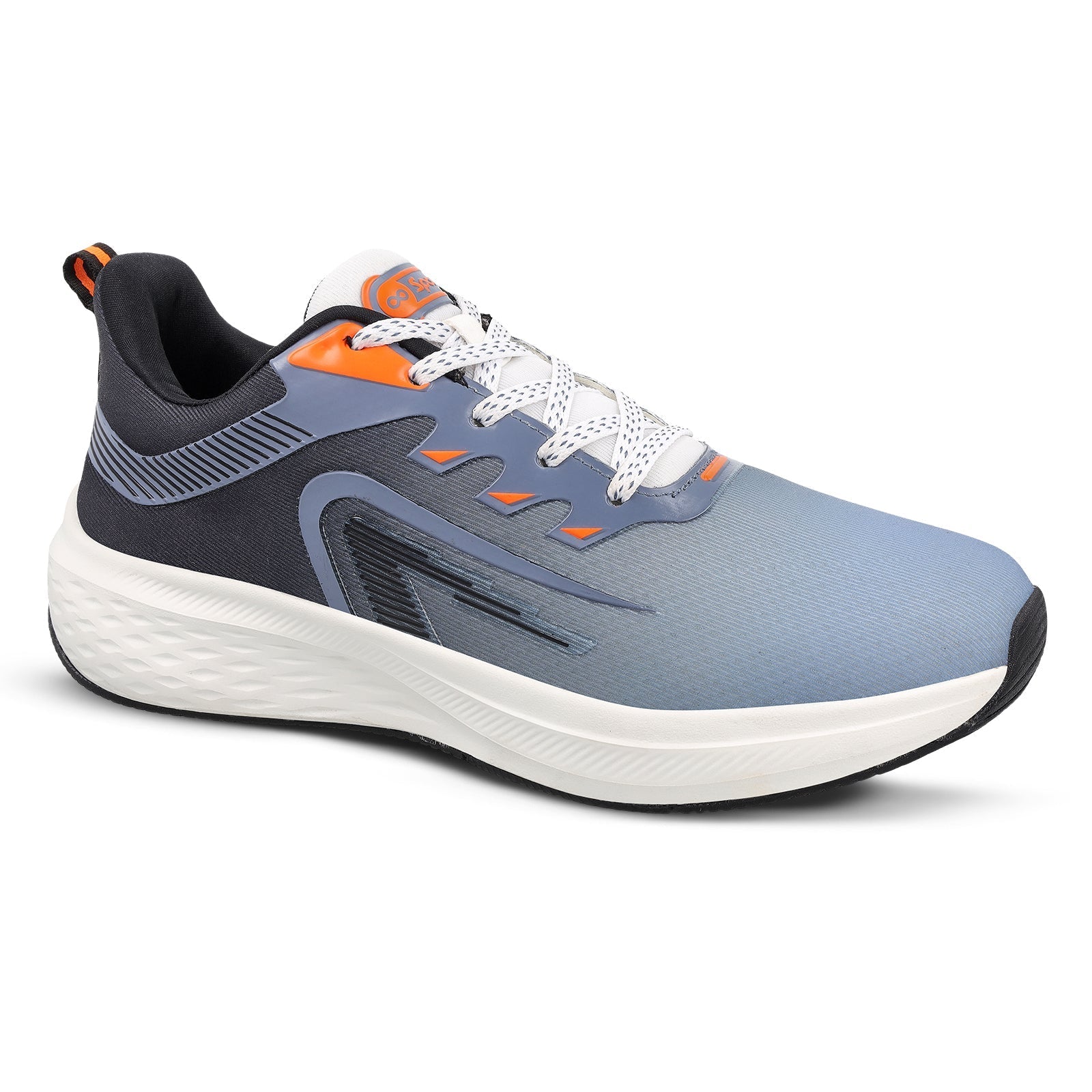 TYGA Men's Lace-up Sports Shoes - Black Aqua