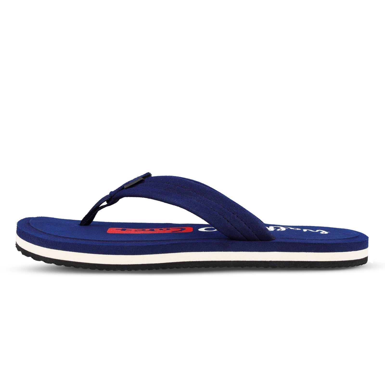 Walkaroo Men Solid Care Plus Flip-Flop - WH3807 Navy Blue - Walkaroo Footwear